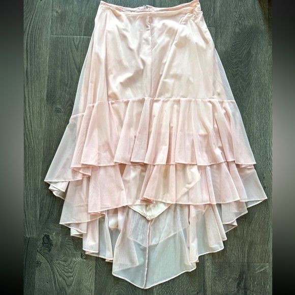 Tadashi Shoji Dresses & Skirts - TADASHI SHOJI Neiman Marcus Long Midi Bubble Pink Tulle Ballet Skirt S M 0 2 4 6